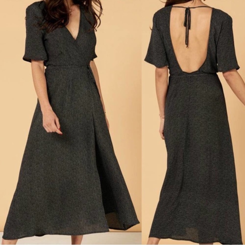 WHIMSY + ROW Polka Dot LOLA Wrap Dress NWT XS